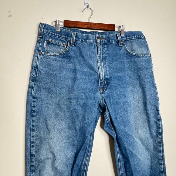 Carhartt Traditional Fit Straight Blue Jeans Men Size 40x30 - Picture 2 of 6